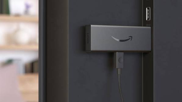 IPTV Firestick setup: Amazon Fire TV Stick connected to a TV