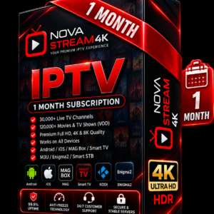 NovaStream4K 1 Month IPTV Subscription package